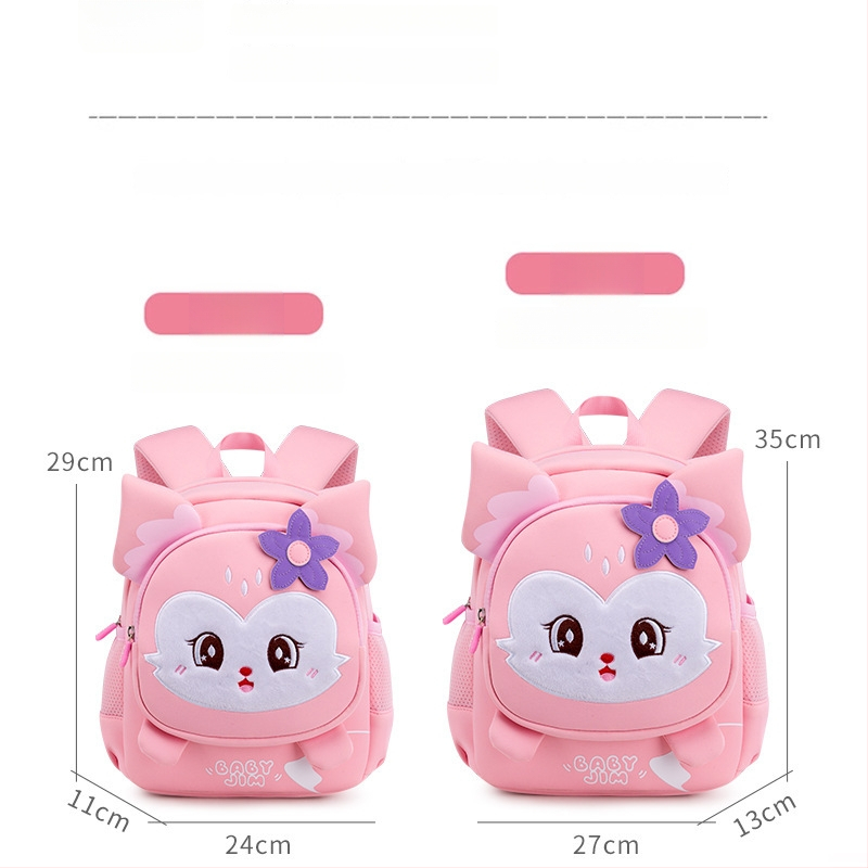 Ľahký detský batoh do škôlky, s animovaným vzorom, priedušný Oxford materiál, ultra ľahký, PU podšívka, zakrivené ramenné popruhy