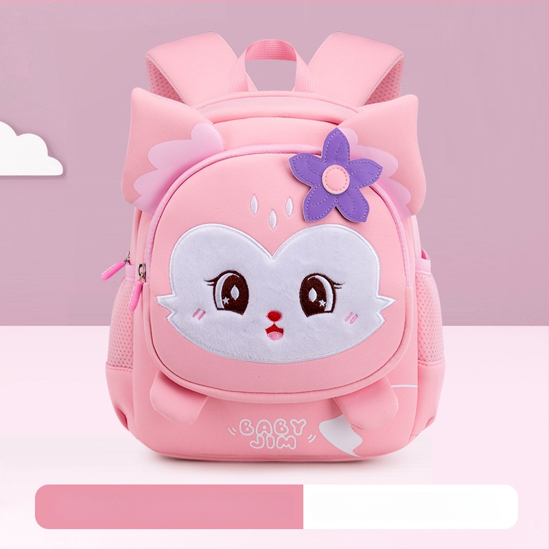 Ľahký detský batoh do škôlky, s animovaným vzorom, priedušný Oxford materiál, ultra ľahký, PU podšívka, zakrivené ramenné popruhy