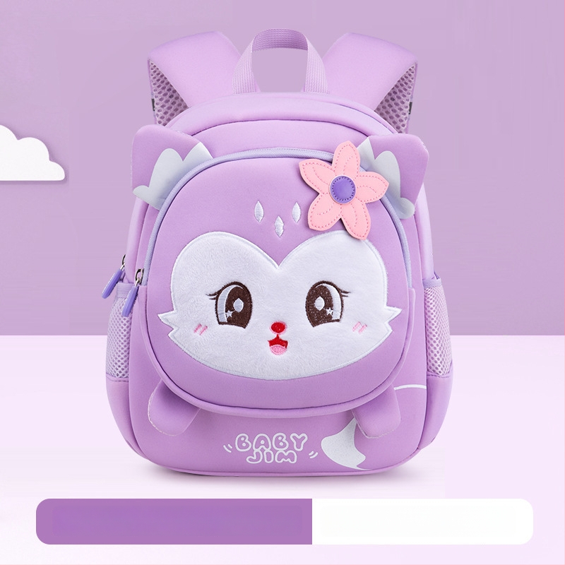 Ľahký detský batoh do škôlky, s animovaným vzorom, priedušný Oxford materiál, ultra ľahký, PU podšívka, zakrivené ramenné popruhy