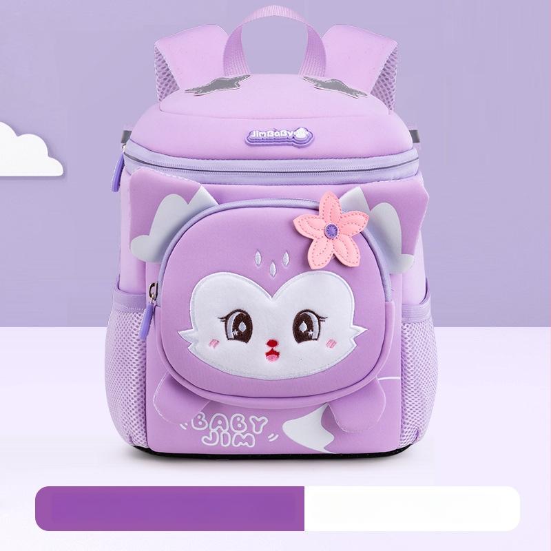 Ľahký detský batoh do škôlky, s animovaným vzorom, priedušný Oxford materiál, ultra ľahký, PU podšívka, zakrivené ramenné popruhy