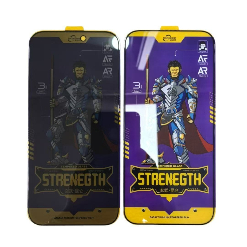 Armored Bear AR/AF Xuanwu Kunlun elektroplatinirano staklo za zaštitu zaslona s punim zaslonom, privatnost, prašina, otisci prstiju, za iPhone 14 Pro Max