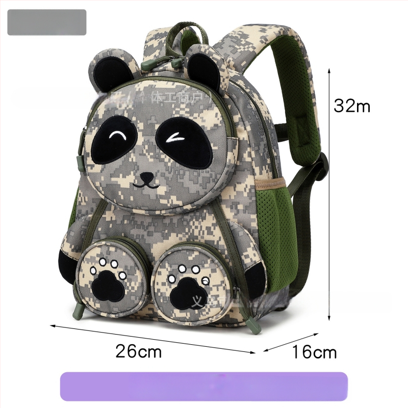 Nova vanjska kamuflirana torba za predškolske dijete, 3D Panda dizajn, za djecu od 3 do 6 godina