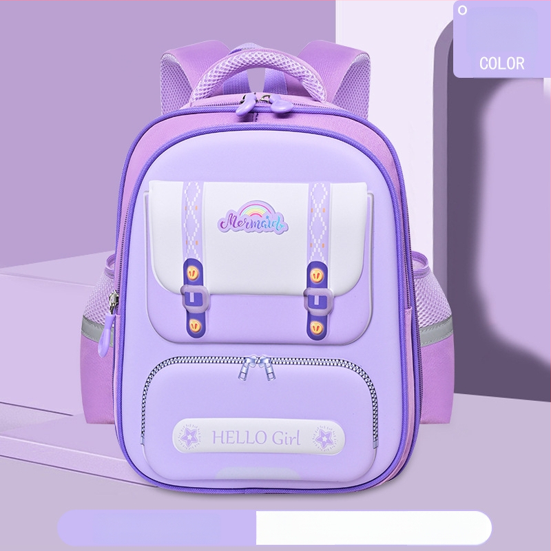 Detský školský batoh s pevným telom, ľahký a priedušný, Oxford materiál, ramenné popruhy s vzduchovým odpružením, neutrálny dizajn