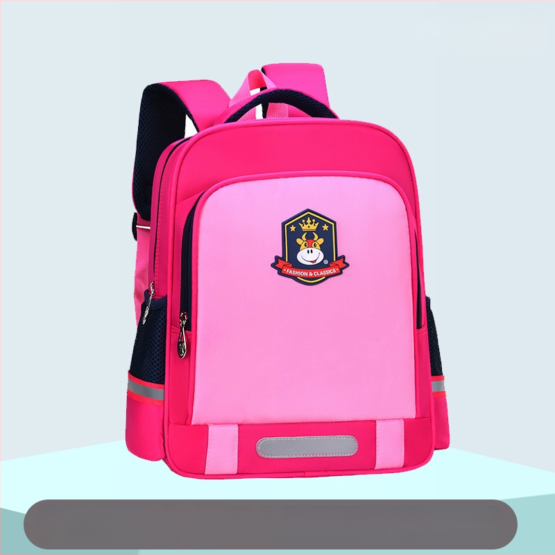 Unisex detský ultraľahký polyesterový školský batoh s zakrivenými popruhmi, prispôsobiteľný vzor, pre triedy 1–2