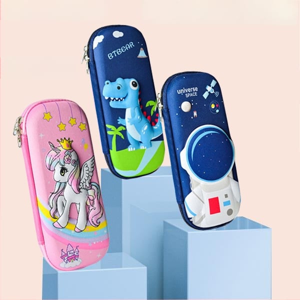 Unisex EVA puzdro na ceruzky s 3D textúrou – priedušné, vodeodolné, ultra ľahké, vzor zvierat