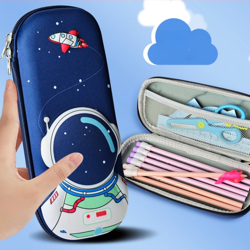 Unisex EVA puzdro na ceruzky s 3D textúrou – priedušné, vodeodolné, ultra ľahké, vzor zvierat