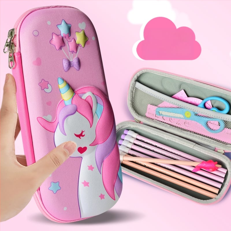 Unisex EVA puzdro na ceruzky s 3D textúrou – priedušné, vodeodolné, ultra ľahké, vzor zvierat