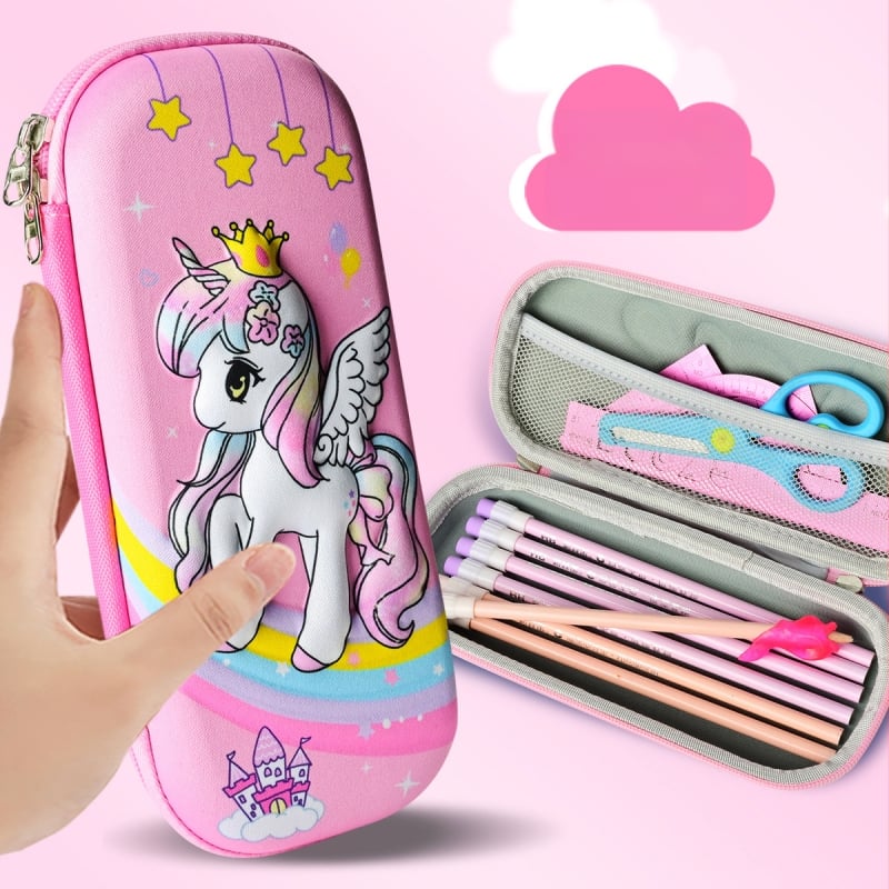 Unisex EVA puzdro na ceruzky s 3D textúrou – priedušné, vodeodolné, ultra ľahké, vzor zvierat