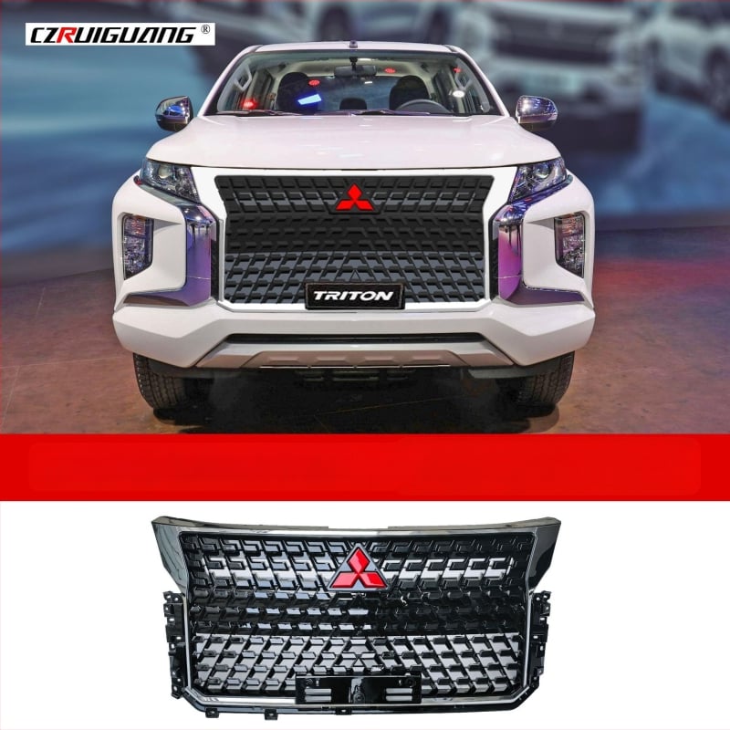 ABS Πλαστικό μπροστινό πλαίσιο δικτύου εισαγωγής αέρα για προφυλακτήρα Mitsubishi Triton L200 2018-2022