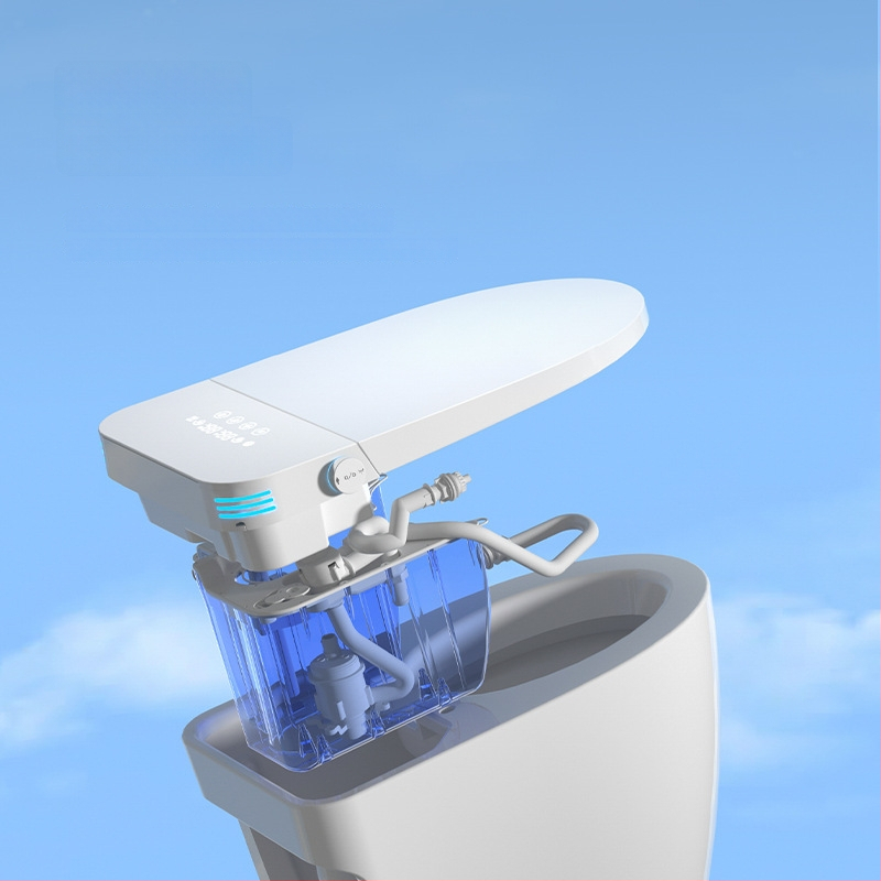 Έξυπνο WC με αυτόματη ξεπλύση, κεραμικό σώμα, ρυθμιζόμενη θερμοκρασία νερού, θερμαινόμενο κάθισμα, ρύθμιση πίεσης νερού, 3L σιφόν φλάς, All-in-One, Μοντέλο 701