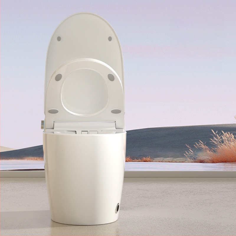 Έξυπνο WC με αυτόματη ξεπλύση, κεραμικό σώμα, ρυθμιζόμενη θερμοκρασία νερού, θερμαινόμενο κάθισμα, ρύθμιση πίεσης νερού, 3L σιφόν φλάς, All-in-One, Μοντέλο 701