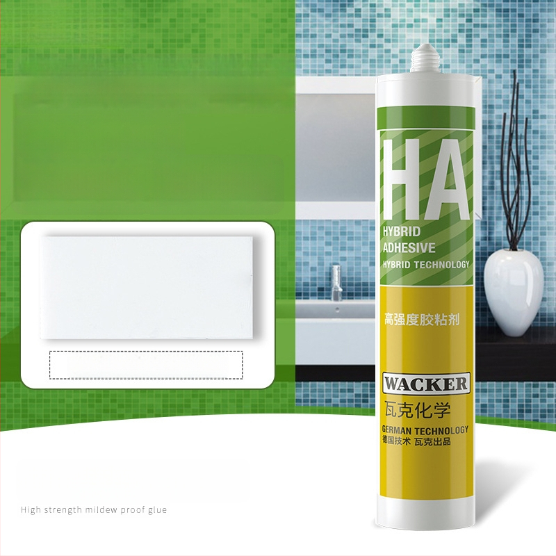 Σιλικόν σφραγιστικό υψηλής ιξώδους για κουζίνα και μπάνιο – Αντιμυκητιακό, Αδιάβροχο, Σφράγιση ακμών, χωρίς καρφιά, Μοντέλο HA Adhesive, CE & 3C πιστοποιήσεις