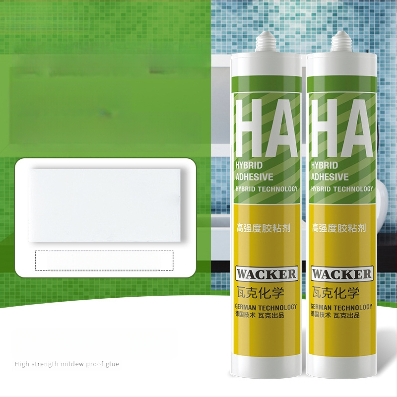 Σιλικόν σφραγιστικό υψηλής ιξώδους για κουζίνα και μπάνιο – Αντιμυκητιακό, Αδιάβροχο, Σφράγιση ακμών, χωρίς καρφιά, Μοντέλο HA Adhesive, CE & 3C πιστοποιήσεις