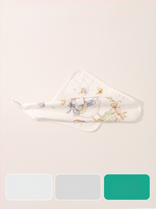 Τετράγωνη πετσέτα μωρού για πρόσωπο και μπάνιο – Meijia bell, 70% βισκόζη, 30% βαμβάκι, απορροφά νερό, unisex, κατάλληλη για νεογέννητα έως 6 ετών