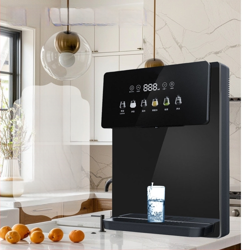 Distribuitor de apă fierbinte și rece cu ieșire dublă, interval de temperatură 5–98°C, capacitate zilnică 24.000