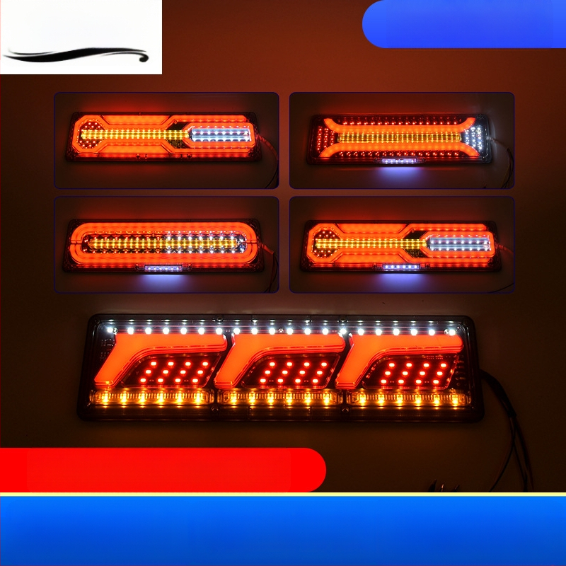 LED zadné svetlo Steyr light guide tail light pre auto, dodávku a nákladné auto | LED svetelný zdroj; Plastové telo; Pre auto, dodávku a nákladné auto; Životnosť 50000h