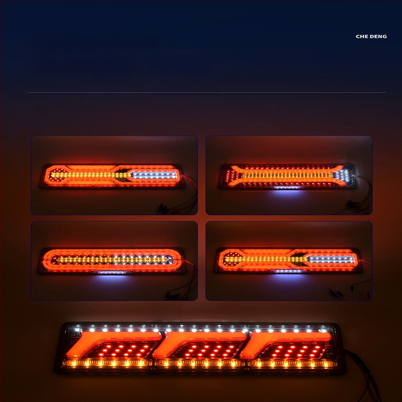 LED zadné svetlo Steyr light guide tail light pre auto, dodávku a nákladné auto | LED svetelný zdroj; Plastové telo; Pre auto, dodávku a nákladné auto; Životnosť 50000h