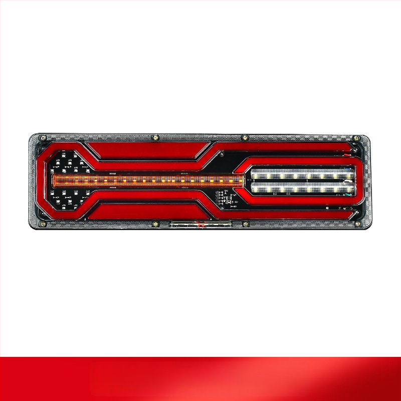 LED zadné svetlo Steyr light guide tail light pre auto, dodávku a nákladné auto | LED svetelný zdroj; Plastové telo; Pre auto, dodávku a nákladné auto; Životnosť 50000h