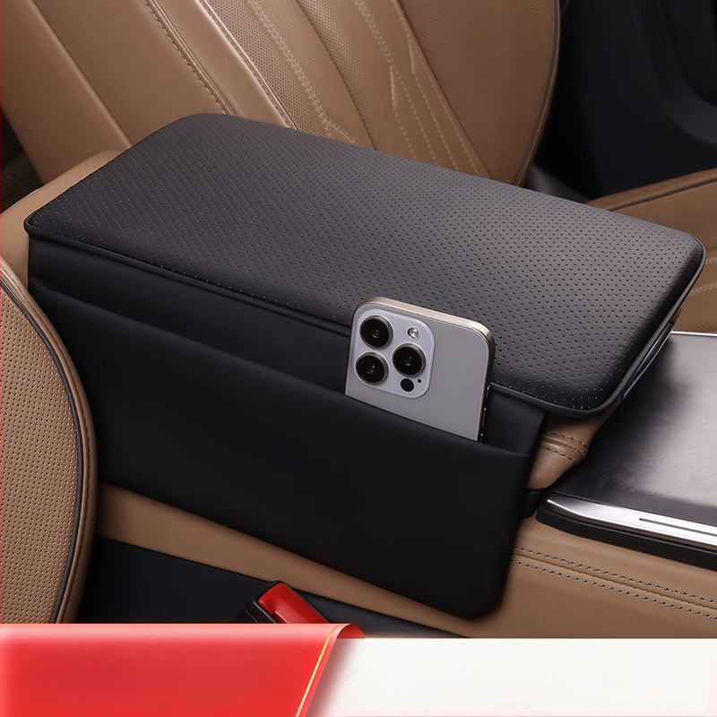 Perne pentru cotiera auto – centru de depozitare, piele; universal; personalizabil