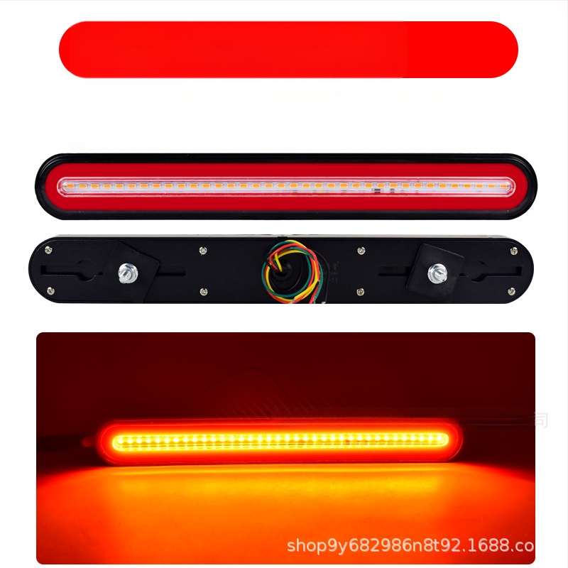 LED zadné svetlo nákladného vozidla – model 140-2, kanál vedenia svetla, cúvacie a brzdové svetlo