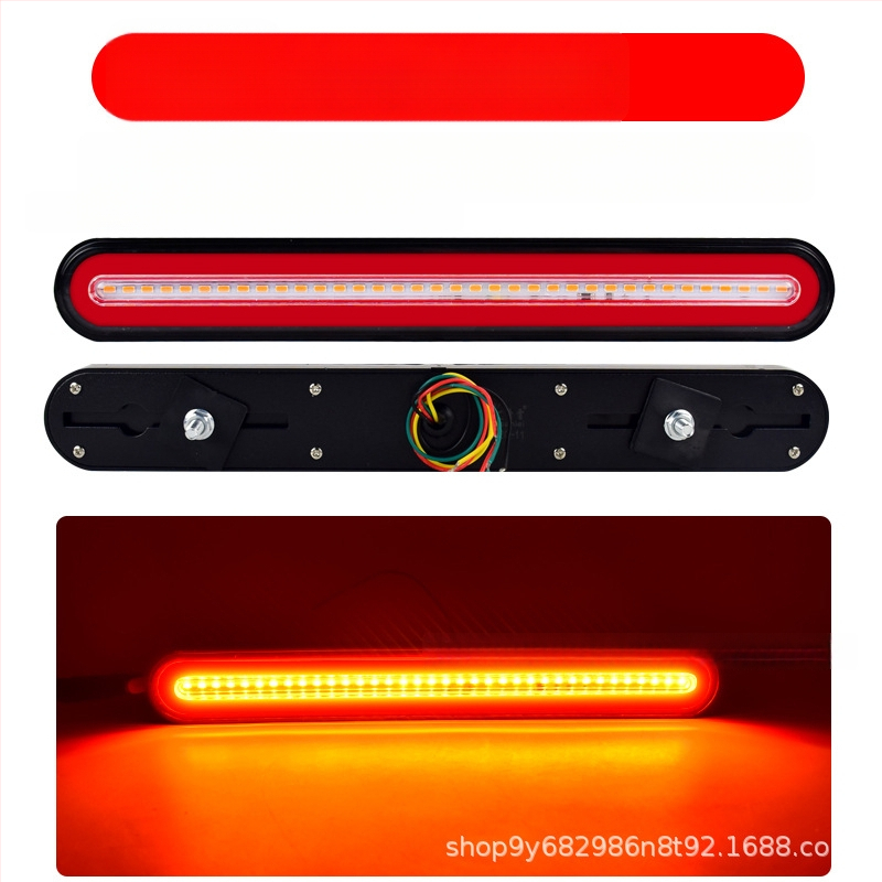 LED zadné svetlo nákladného vozidla – model 140-2, kanál vedenia svetla, cúvacie a brzdové svetlo