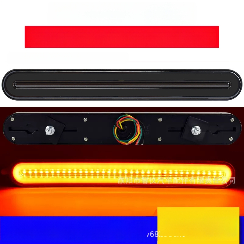 LED zadné svetlo nákladného vozidla – model 140-2, kanál vedenia svetla, cúvacie a brzdové svetlo