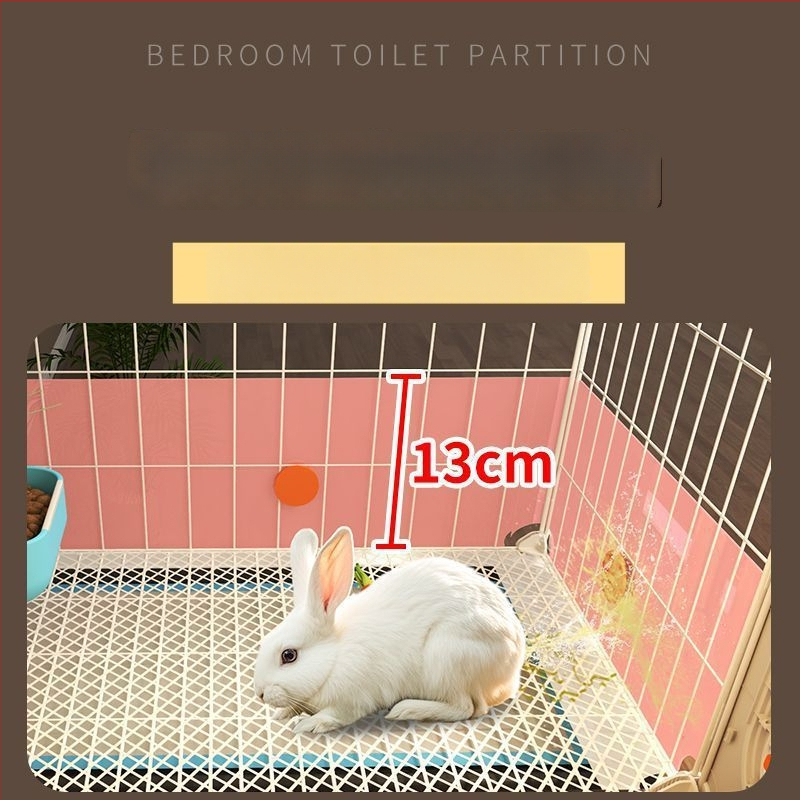 Κλωβός για κουνέλια με ενσωματωμένη τουαλέτα ούρων, μεγάλος εσωτερικός οικίσκος για κατοικίδια (κουνέλια, ινδικά χοιρίδια, χάμστερ) — πλαστικό, Καταφύγιο κατοικίδιων, εργοστασιακή απευθείας προσαρμογή διασυνοριακή, αποκλειστική διασυνοριακή εφοδιαστική