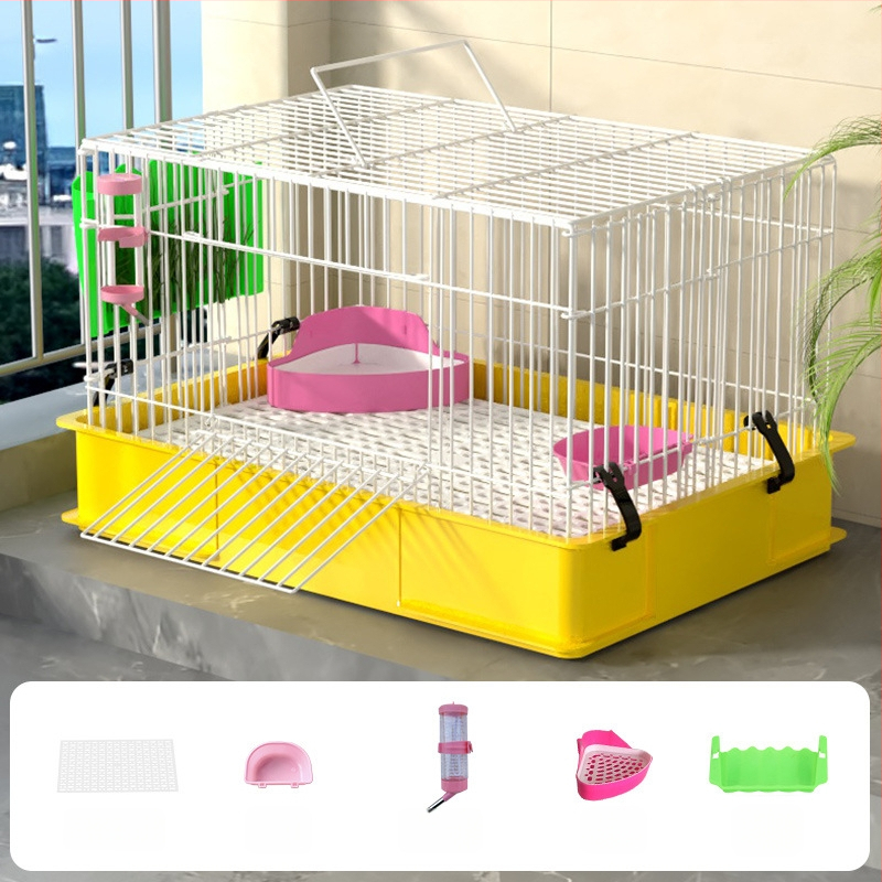 Ξύλινο κλουβί για κουνέλους για οικιακή χρήση, πολυτελής σχεδιασμός, αντι-ούρηση, φωλιά κατοικίδιων