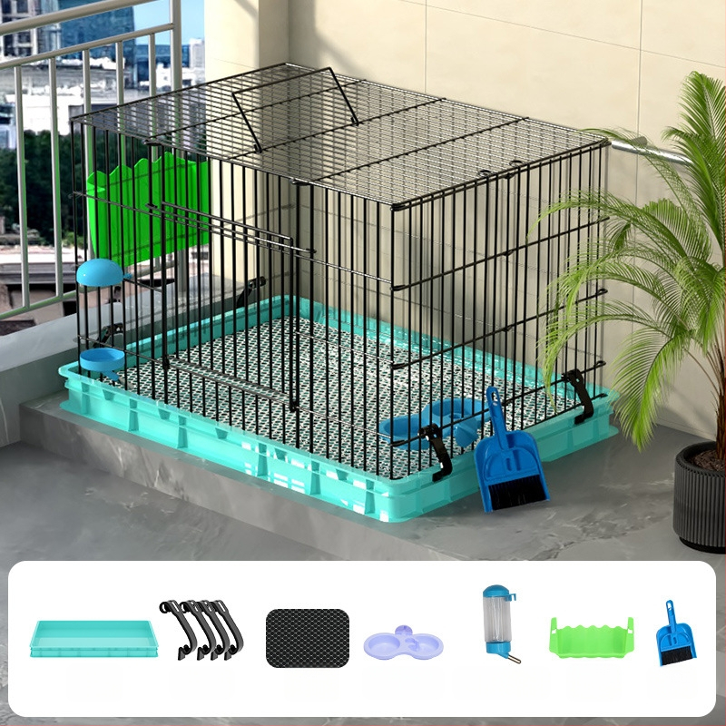 Ξύλινο κλουβί για κουνέλους για οικιακή χρήση, πολυτελής σχεδιασμός, αντι-ούρηση, φωλιά κατοικίδιων