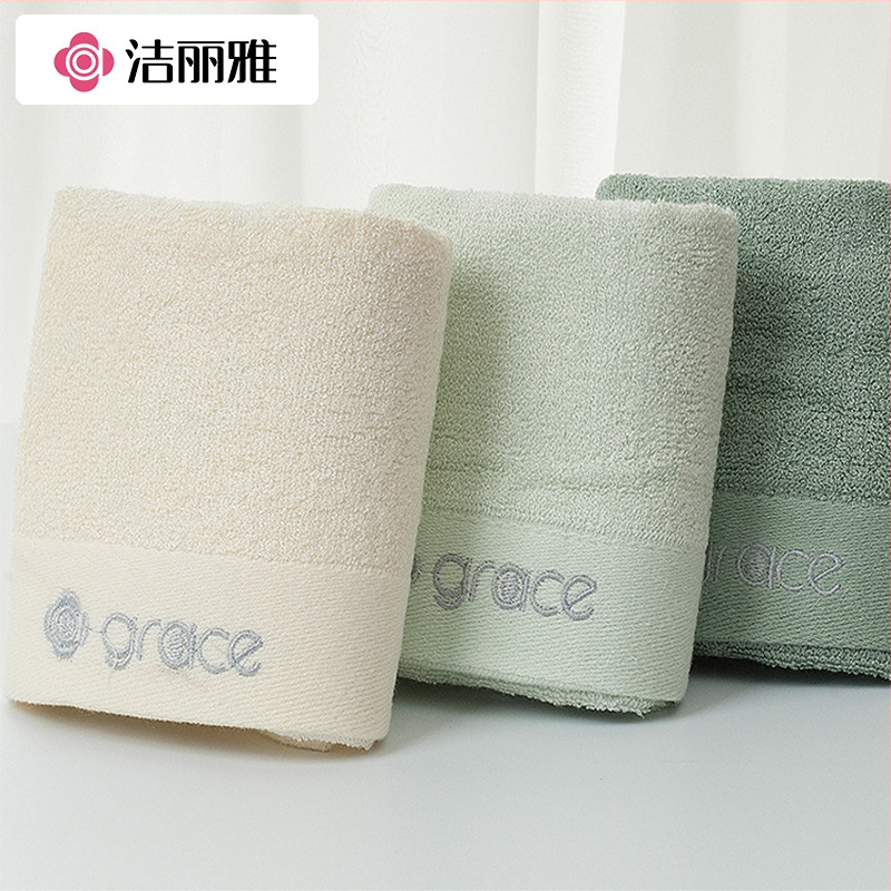 Παιδική τετράγωνη πετσέτα προσώπου από μπαμπού με κεντημένο λογότυπο, 60g, 32 νήματα, slub νήμα