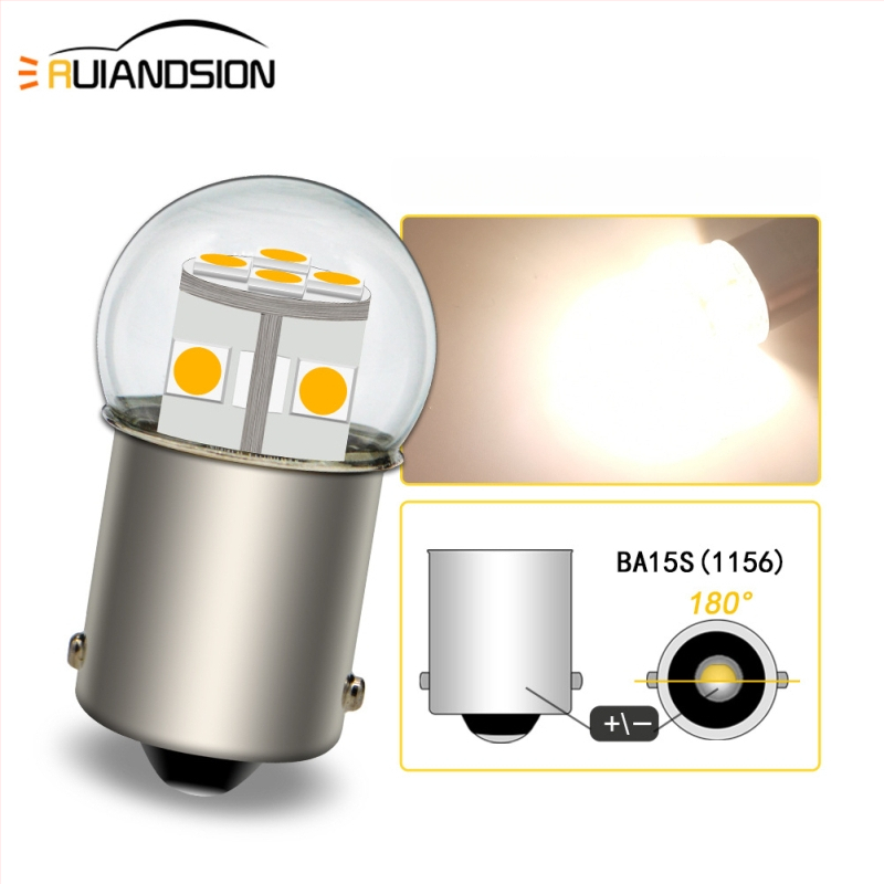 Auto LED svetlo pre smerovanie a cúvacie svetlo, 3030×12 LED, model 1156/1157, 12V, 6W, 6500K