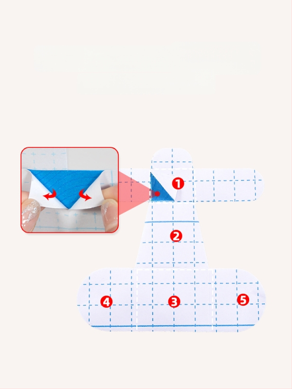 Detský korektor valgusu palca s elastickou páskou – bavlnená textúra, 30 kusov, pre deti, na behanie a basketbal