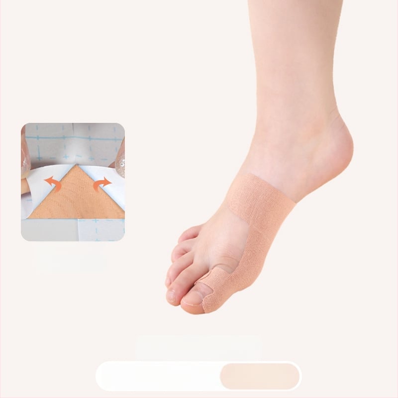 Detský korektor valgusu palca s elastickou páskou – bavlnená textúra, 30 kusov, pre deti, na behanie a basketbal
