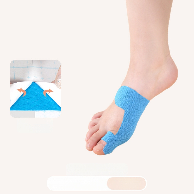 Detský korektor valgusu palca s elastickou páskou – bavlnená textúra, 30 kusov, pre deti, na behanie a basketbal