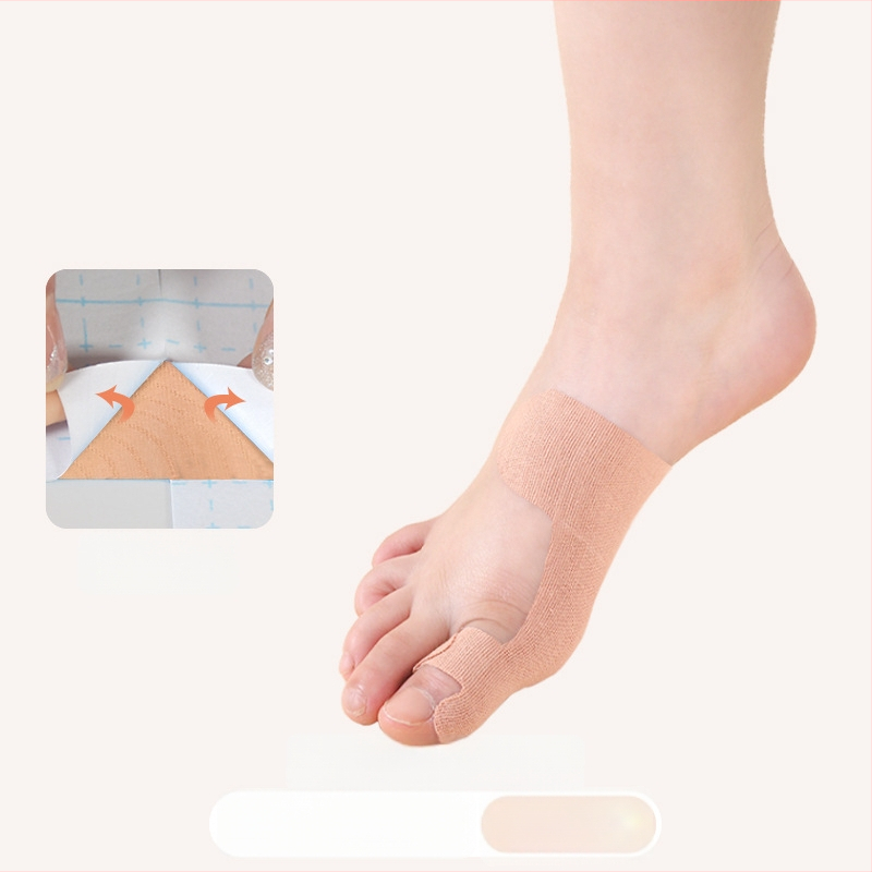 Detský korektor valgusu palca s elastickou páskou – bavlnená textúra, 30 kusov, pre deti, na behanie a basketbal