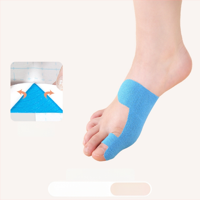 Detský korektor valgusu palca s elastickou páskou – bavlnená textúra, 30 kusov, pre deti, na behanie a basketbal