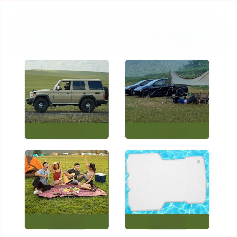 Φουσκωτό κρεβάτι για κάμπινγκ με παχύτερη υφή επιφάνειας, PVC φιλικό προς το περιβάλλον, προσαρμοζόμενος σχεδιασμός, αντέχει έως 500 kg