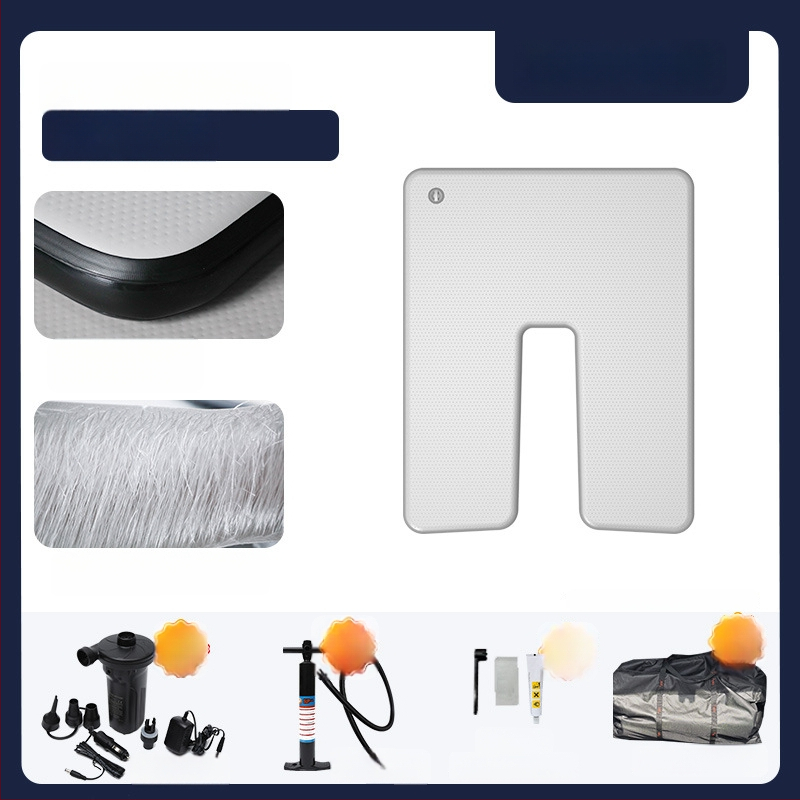 Φουσκωτό κρεβάτι για κάμπινγκ με παχύτερη υφή επιφάνειας, PVC φιλικό προς το περιβάλλον, προσαρμοζόμενος σχεδιασμός, αντέχει έως 500 kg