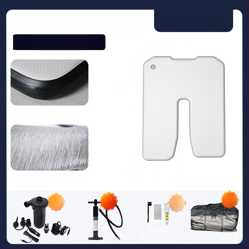 Φουσκωτό κρεβάτι για κάμπινγκ με παχύτερη υφή επιφάνειας, PVC φιλικό προς το περιβάλλον, προσαρμοζόμενος σχεδιασμός, αντέχει έως 500 kg