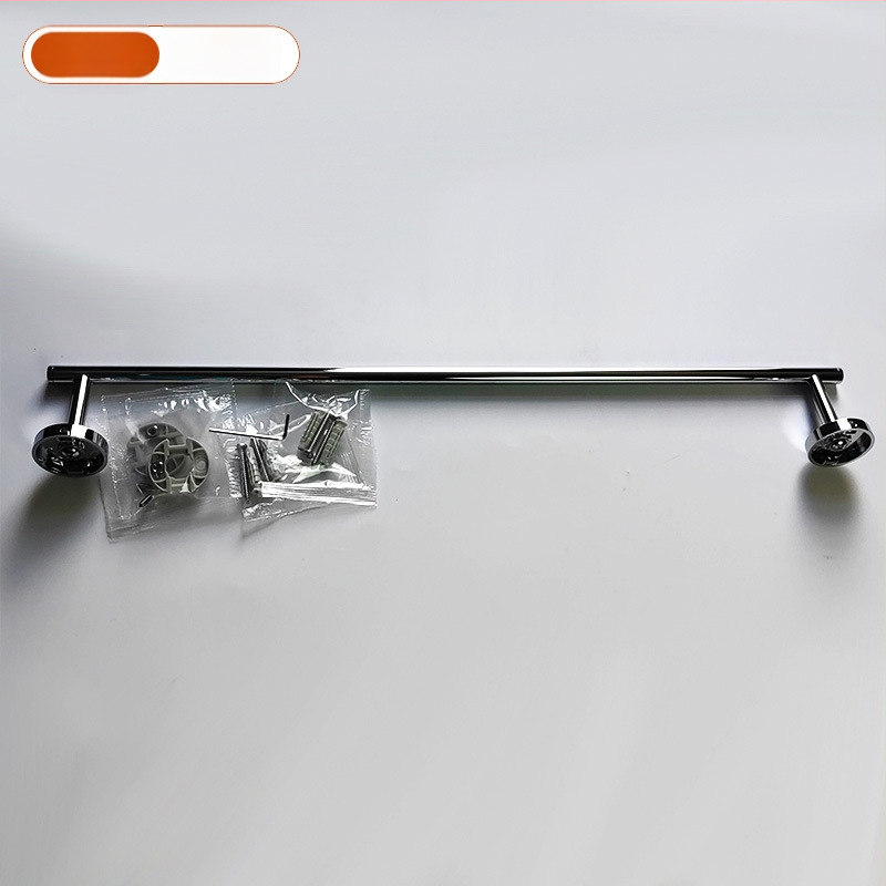 Държач за кърпи с вакуумно закрепване — неръждаема стомана и ABS, без дупки, еднополюсен за баня