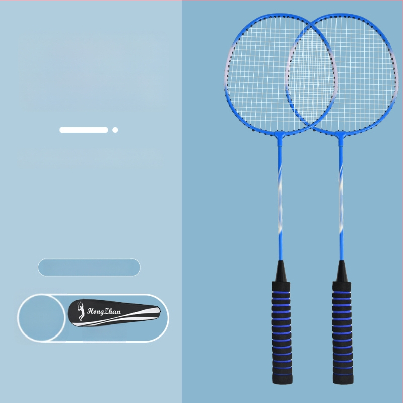 Μπάντμιντον ρακέτα – βάρος 95–100 g, πλαίσιο από κράμα σιδήρου, μέτρια σκληρότητα, σετ 6 τεμαχίων