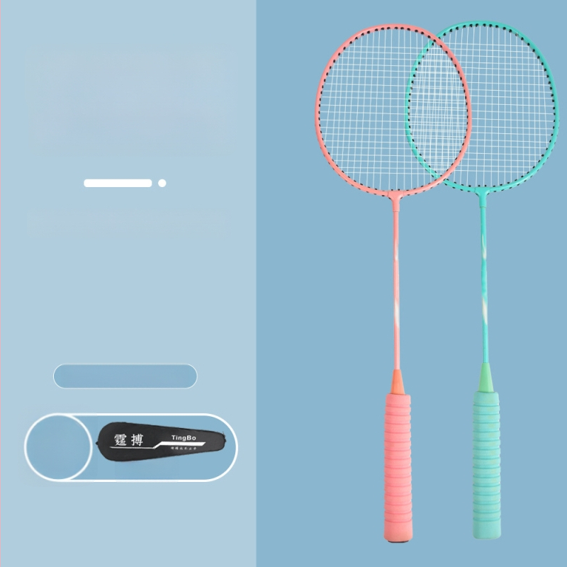 Μπάντμιντον ρακέτα – βάρος 95–100 g, πλαίσιο από κράμα σιδήρου, μέτρια σκληρότητα, σετ 6 τεμαχίων