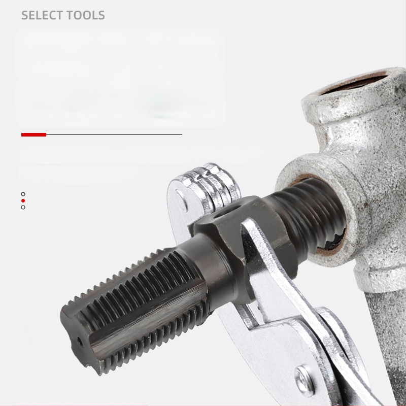 Csavarhúzó kivonó a csaptelekhez és csövekhez – szénacél vízvezeték-szerszám kopott vagy törött menetekhez