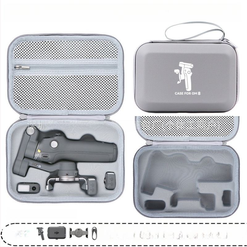 Твърд калъф за OM8 гимбал — PU материал, съвместим с OM8, Zero type марка, упълномощен частен бранд, фактура включена
