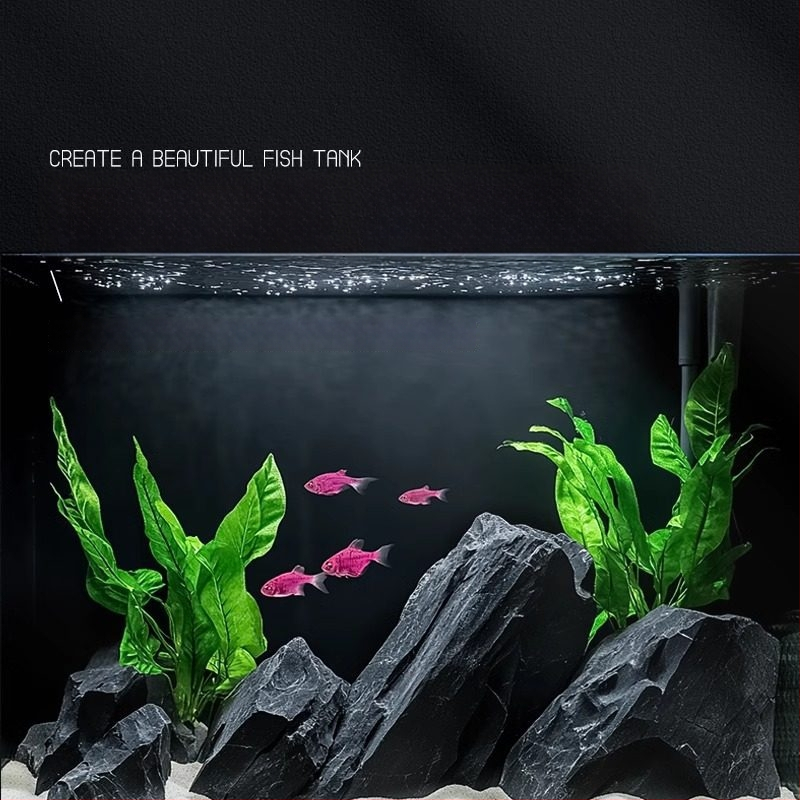 Sada kamenných prvkov pre akvárium na stolné použitie - živica, ekologický tok dekor, platforma pre korytnačku