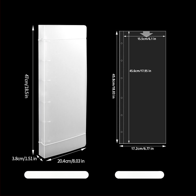 Χειροποίητο φωτογραφικό άλμπουμ για πανό, PP εξώφυλλο, δέσιμο loose-leaf, 10 σελίδες, εκτύπωση λογότυπου και προσαρμογή.