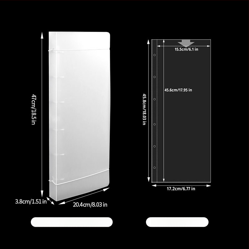 Χειροποίητο φωτογραφικό άλμπουμ για πανό, PP εξώφυλλο, δέσιμο loose-leaf, 10 σελίδες, εκτύπωση λογότυπου και προσαρμογή.