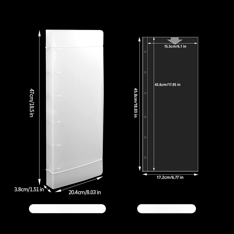 Χειροποίητο φωτογραφικό άλμπουμ για πανό, PP εξώφυλλο, δέσιμο loose-leaf, 10 σελίδες, εκτύπωση λογότυπου και προσαρμογή.