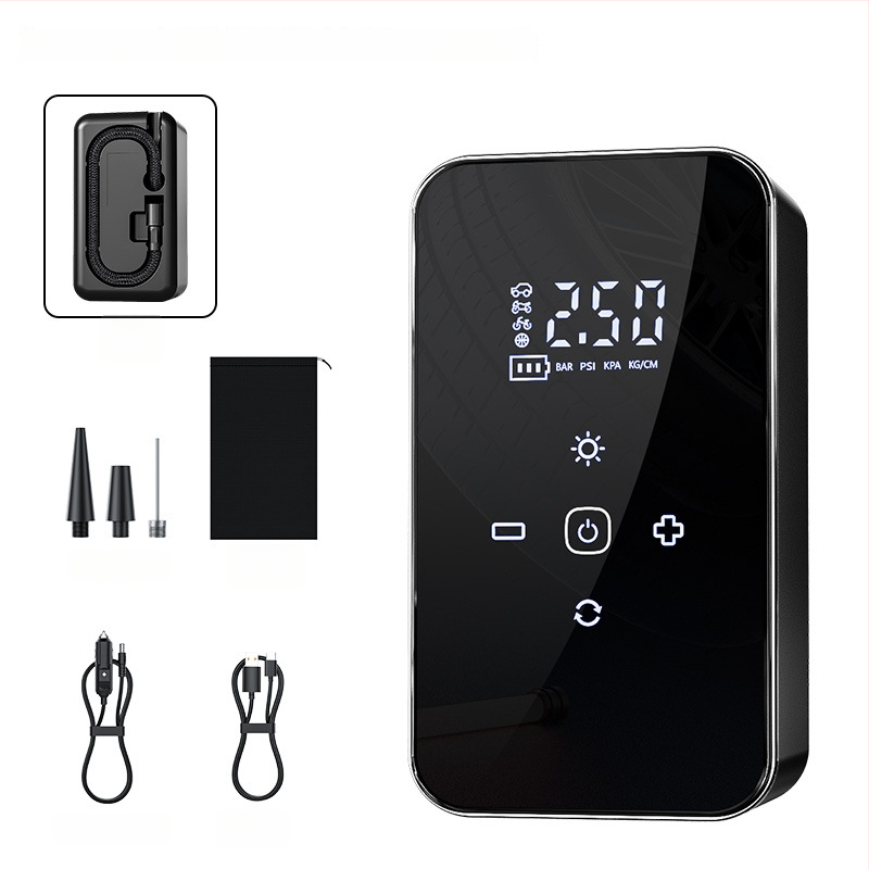 Automobilska pumpa za gume s digitalnim zaslonom, 12V, 80W, 35 L/min, USB punjenje