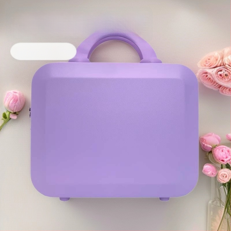 Sminktároló ABS anyagból, cipzárral, kerekek nélkül, 700 g, hagyományos kombinációs zár